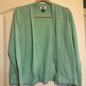 Old Navy Open Front Sweater Mint Medium